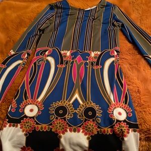 Beautiful abstract print dress